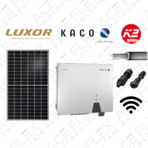 20 kWp Photovoltaikanlage Komplettset mit Luxor Modulen + KACO blueplanet 20kW Wechselrichter 3-Phasig + Montagematerial