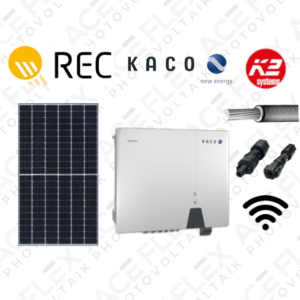 20 kWp Photovoltaikanlage Komplettset mit REC Modulen + KACO blueplanet 20kW Wechselrichter 3-Phasig + Montagematerial