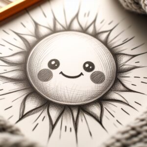 Diffuse Strahlung, Sonne, Zeichnung