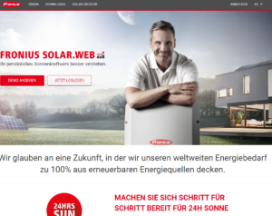 Fronius Solar.web Startseite
