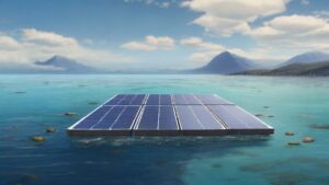 Schwimmende PV Anlage